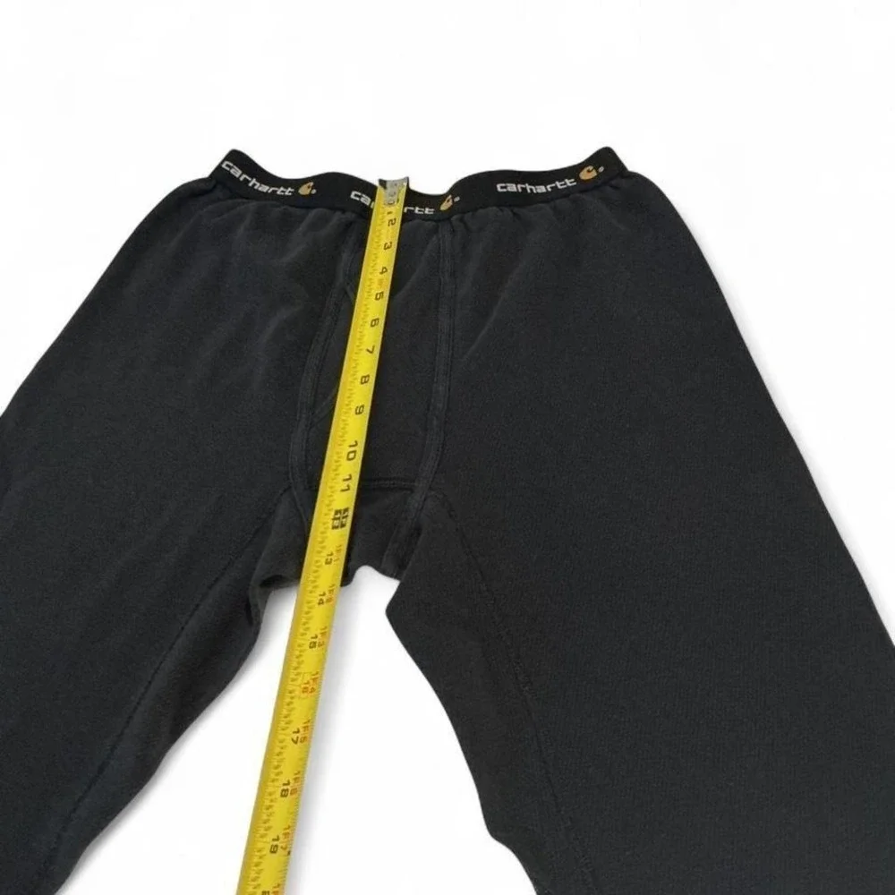 Carhartt Thermal Base Layer Pants Mens Medium BLK Cotton‎